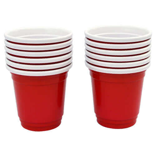 Red Cup Shot Glass - 2 Oz. - 12 pcs