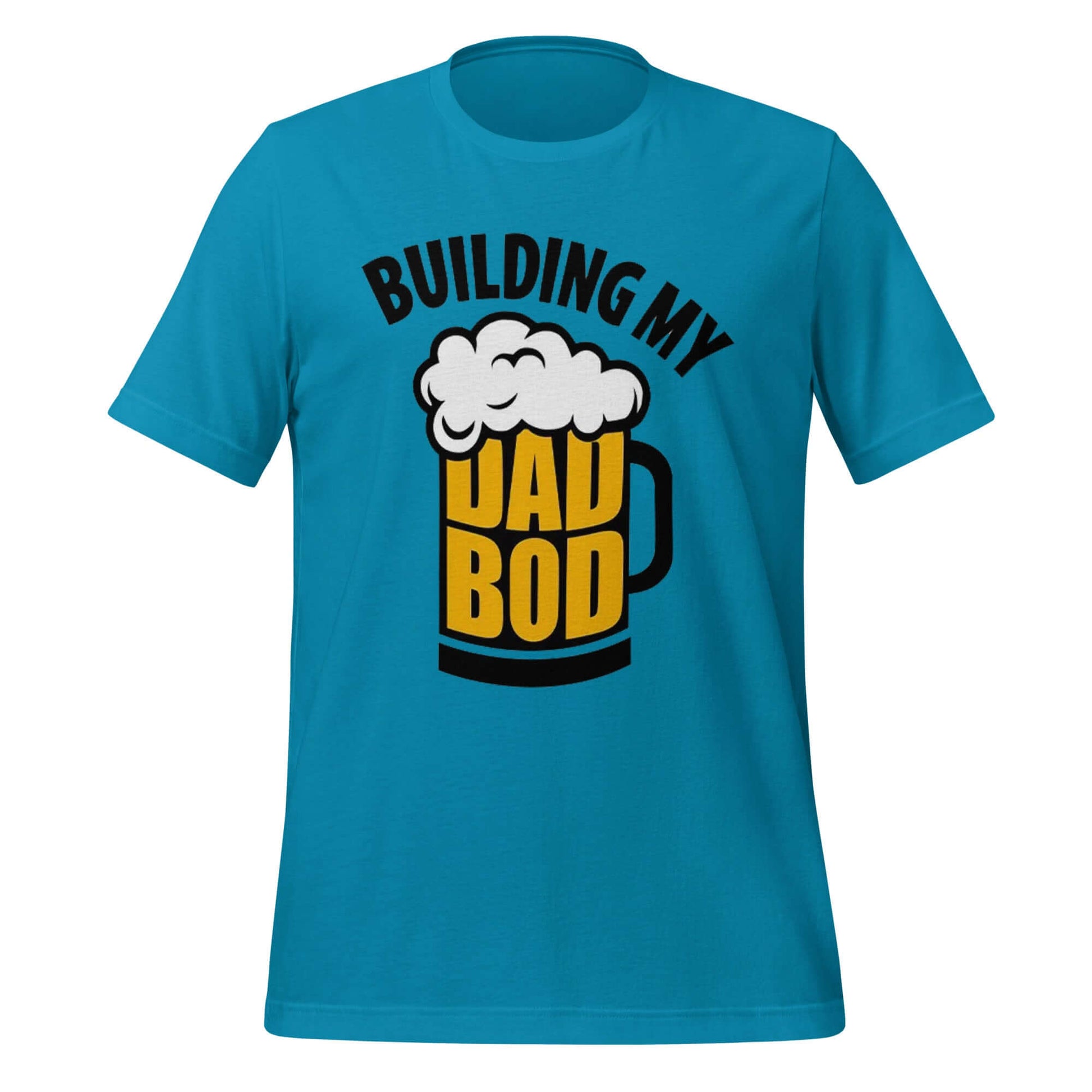 Building My Dad Bod – Funny Beer Mug Dad Blue Shirt