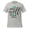 Drinks Well With Others – Funny St. Paddy’s Day Grey Tee