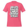 Graffiti Alphabet Pink T-Shirt – Bold Street Style A-Z Design