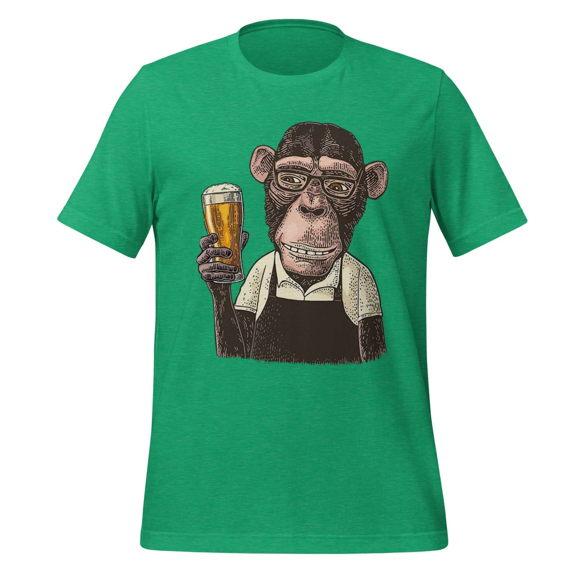 Pint-Sized Primate – Beer Buddy Green T-Shirt