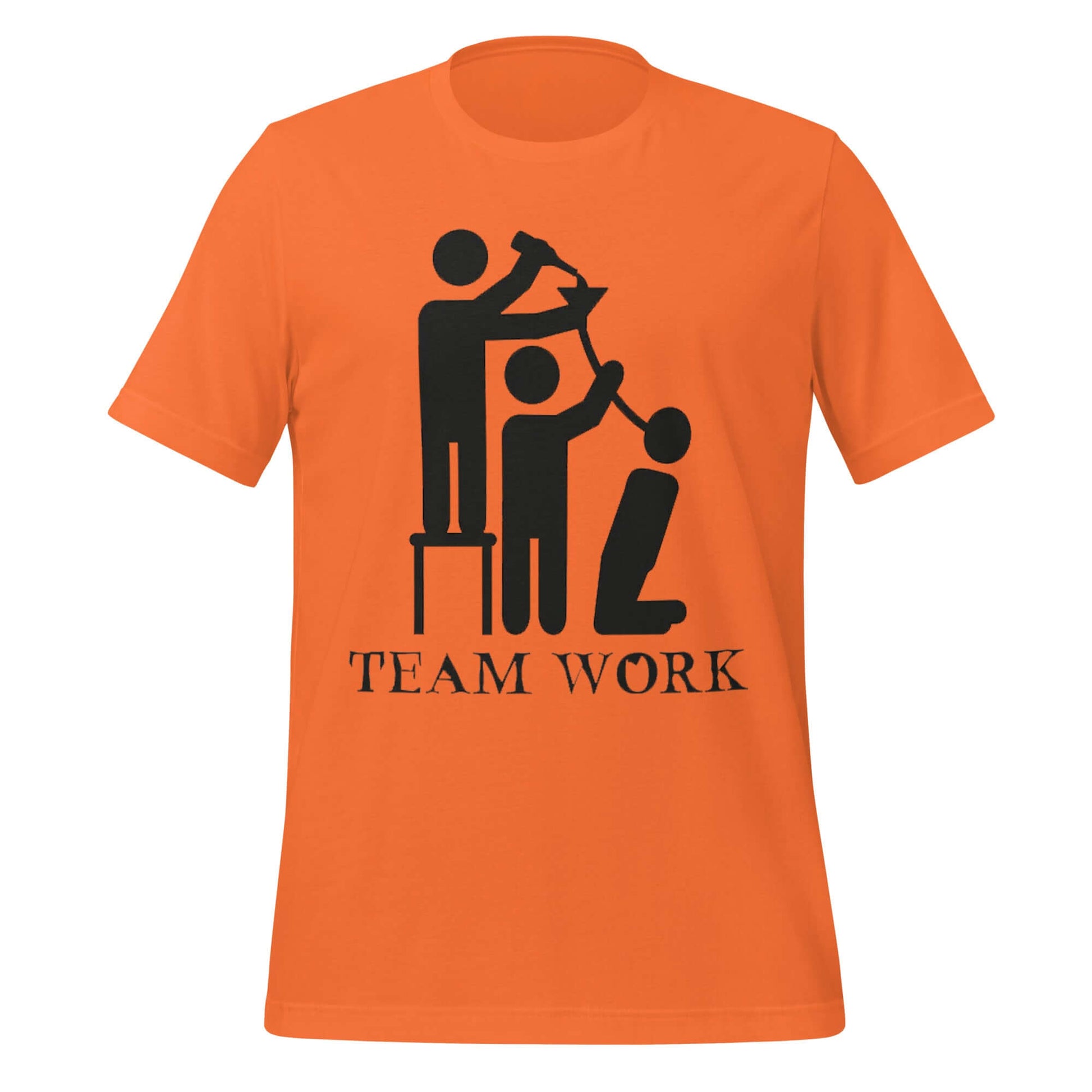 Team Work Beer Bong Orange T-Shirt – It Takes a Village to Chug