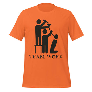 Team Work Beer Bong Orange T-Shirt – It Takes a Village to Chug