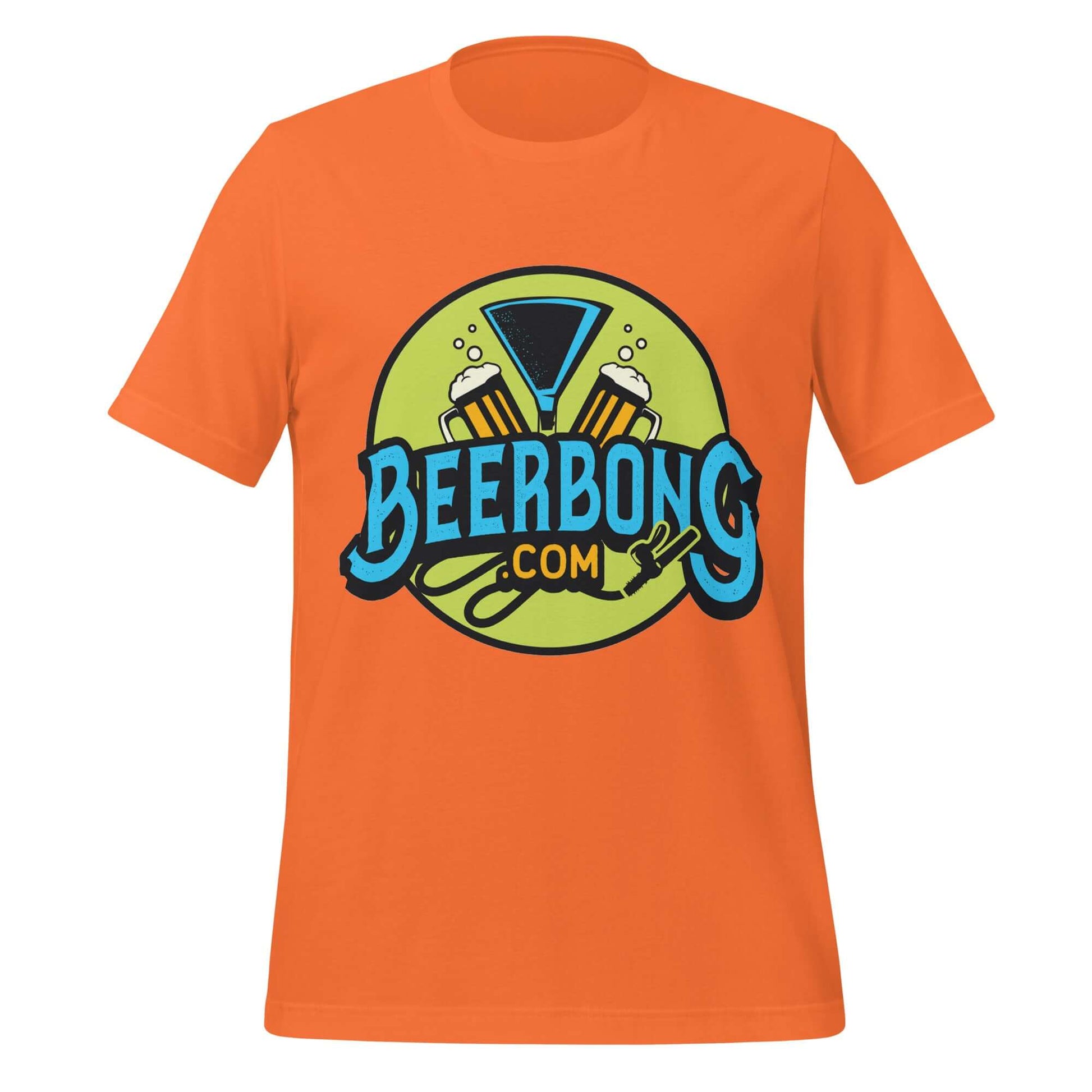 BeerBong.com Logo Tee – Chug Life Official Orange Shirt