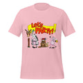 Let’s Party! Drunk Farm Animals Pink T-Shirt – Moo, Oink, Chug!
