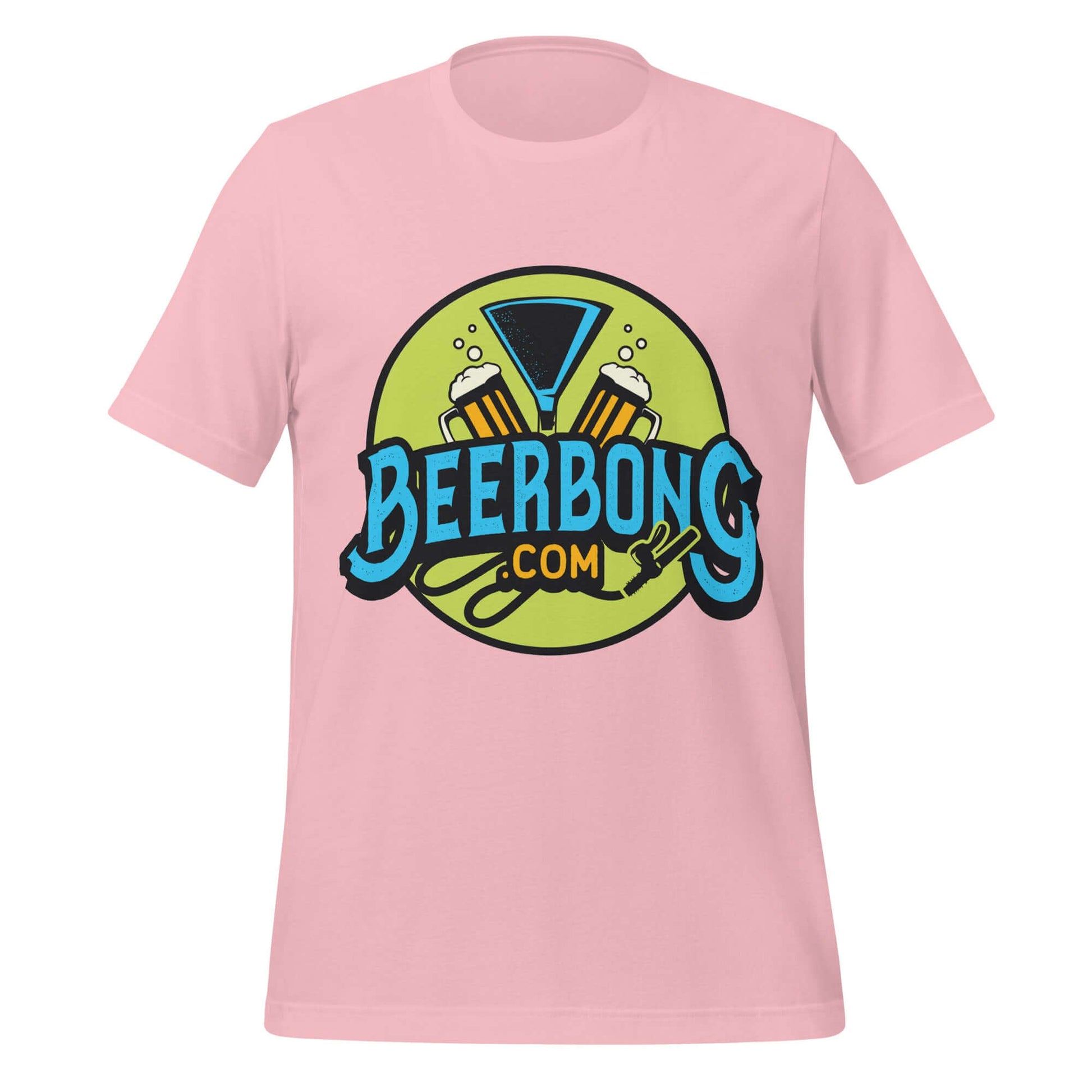 BeerBong.com Logo Tee – Chug Life Official Pink Shirt