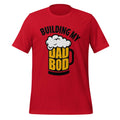 Building My Dad Bod – Funny Beer Mug Dad Red Shirt