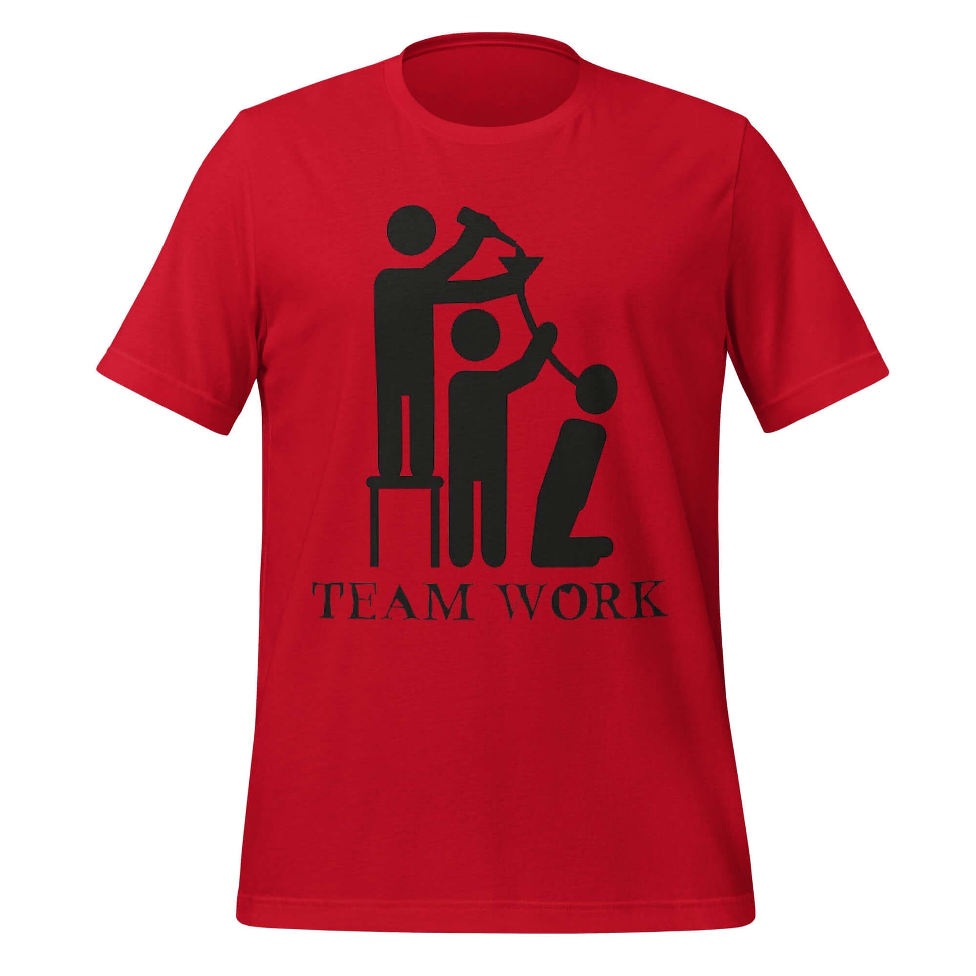 Team Work Beer Bong Red T-Shirt – It Takes a Village to Chug