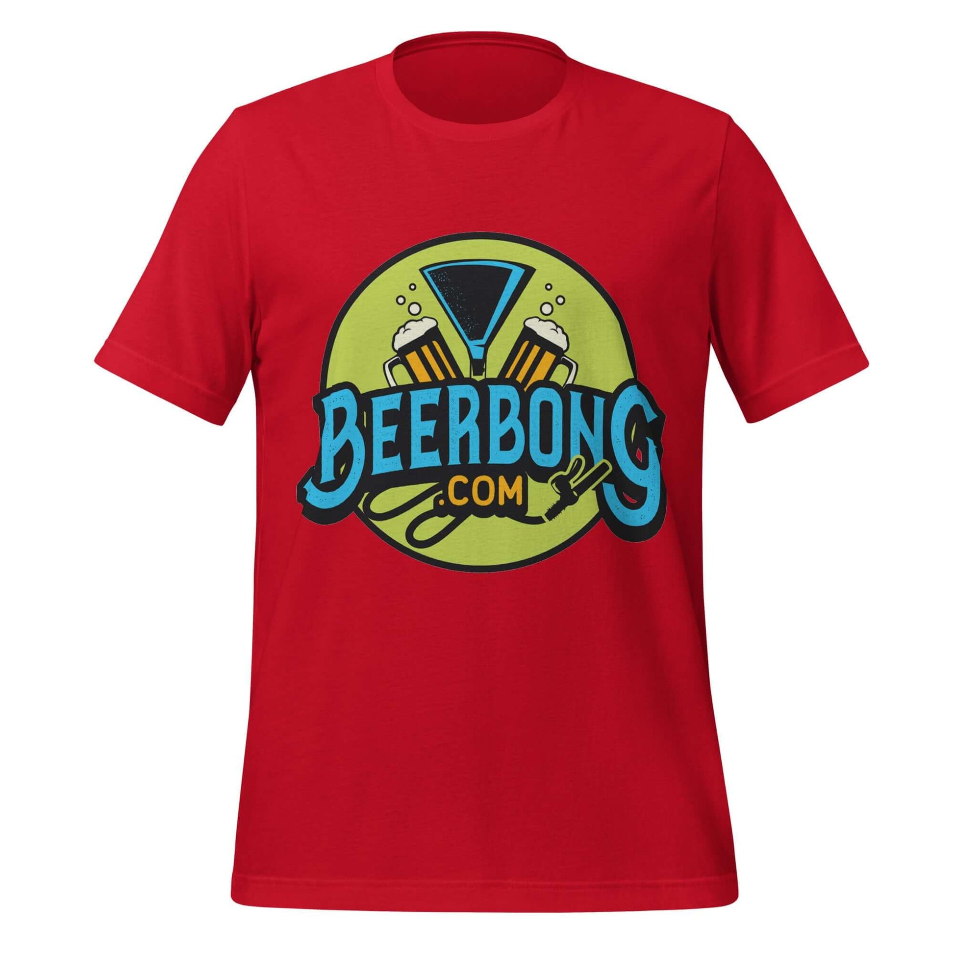 BeerBong.com Logo Tee – Chug Life Official Red Shirt