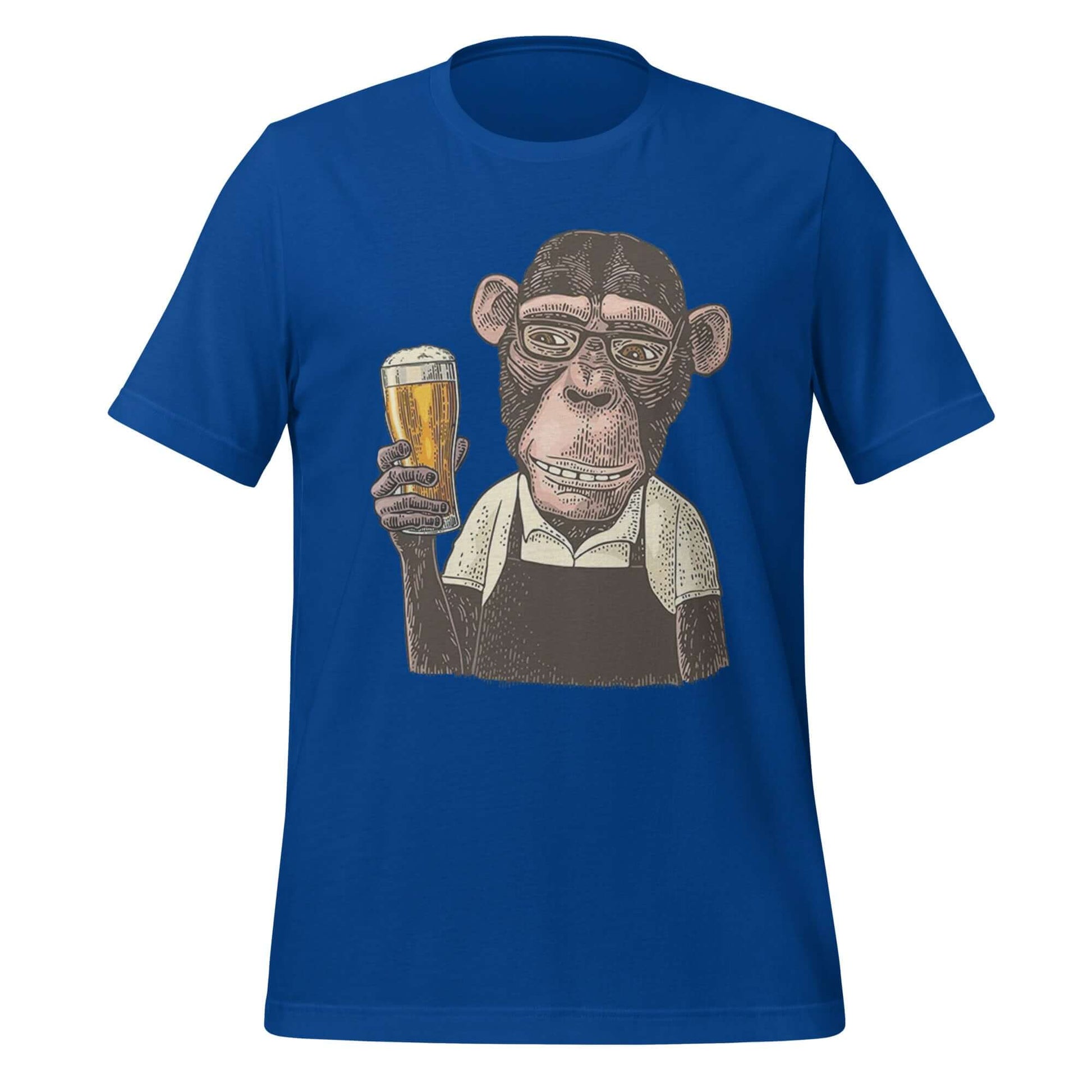 Pint-Sized Primate – Beer Buddy Blue T-Shirt