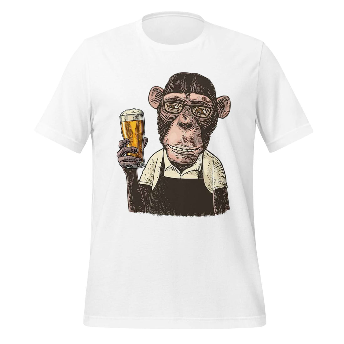 Pint-Sized Primate – Beer Buddy White T-Shirt