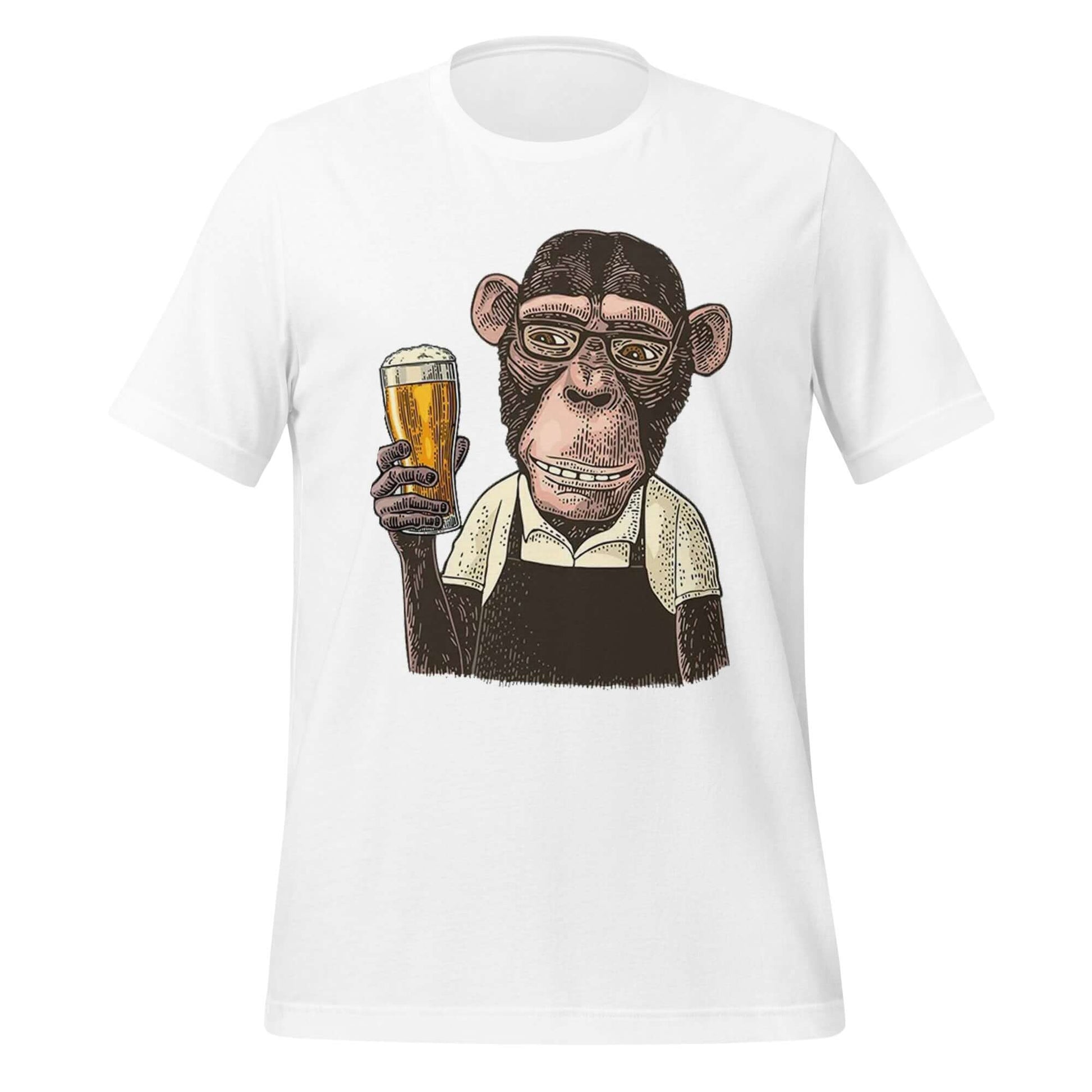 Pint-Sized Primate – Beer Buddy White T-Shirt