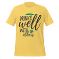 Drinks Well With Others – Funny St. Paddy’s Day Yellow Tee