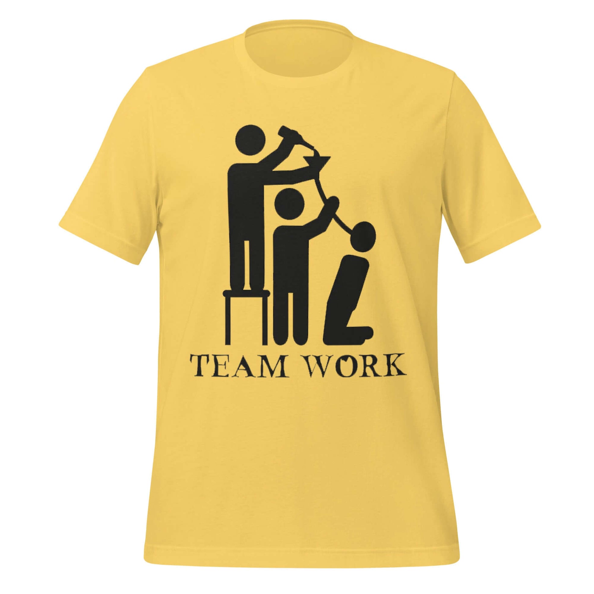 Team Work Beer Bong Yellow T-Shirt – It Takes a Village to Chug