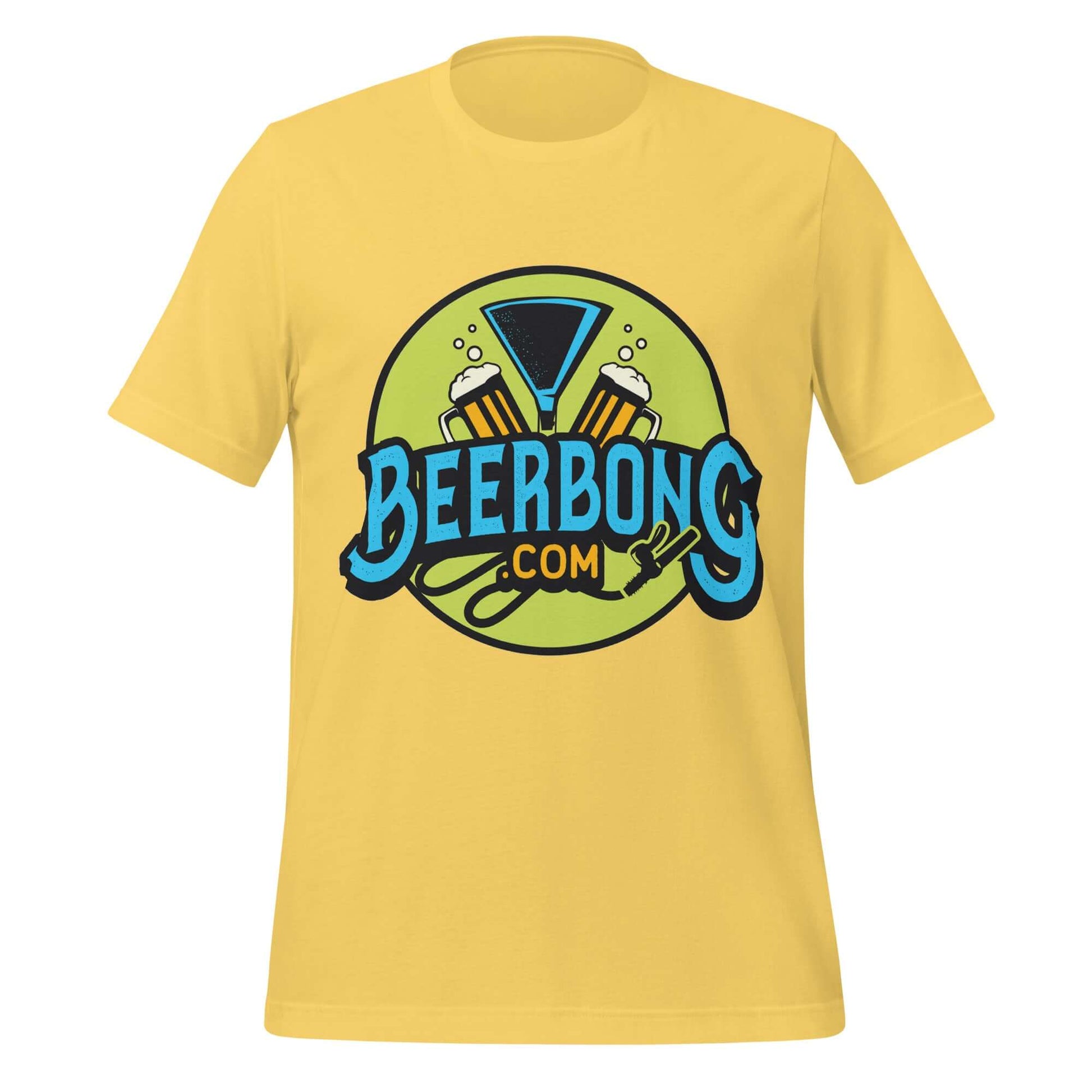 BeerBong.com Logo Tee – Chug Life Official Yellow Shirt