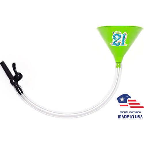 21 Birthday - Green Funnel with Valve