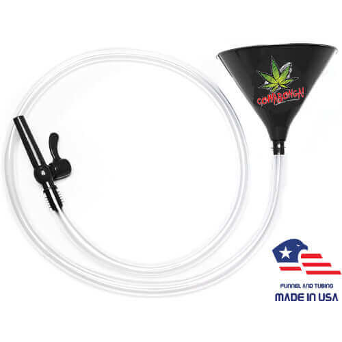 Cowabonga! Beer Bong Black 6' Valve