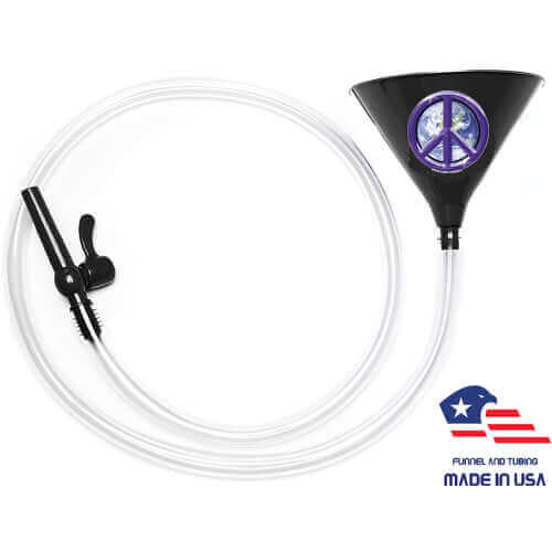 Peace Black Beer Bong 6'