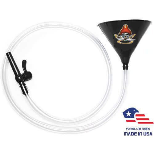 Pirate Black Beer Bong 6' Valve