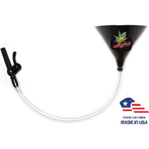 Cowabonga! Beer Bong Black 2' Valve