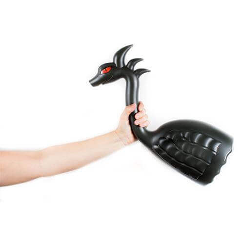 Black Dragon Bong with hand