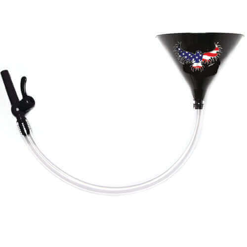 Black Beer Bong American Eagle Valve