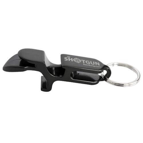 Metal Shotgun Key Chain - Black