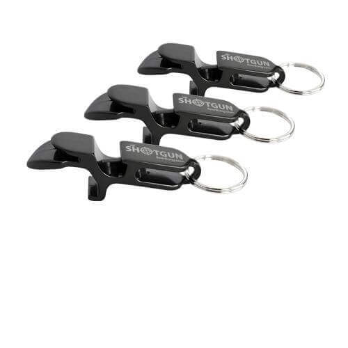 Metal Shotgun Key Chains 3 - Black