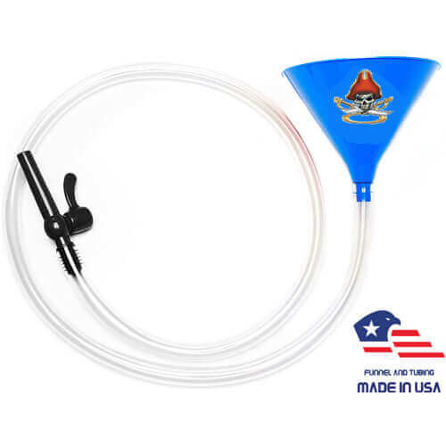 Pirate Blue Beer Bong 6' Valve