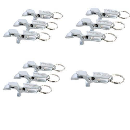 Metal Shotgun Key Chains 10 - Chrome