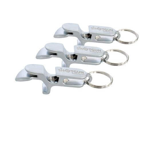 Metal Shotgun Key Chains 3 - Chrome