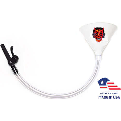 Evil Kid La Diablita - White Beer Bong with Valve