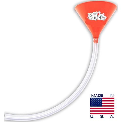 Happy Birthday Orange Beer Bong