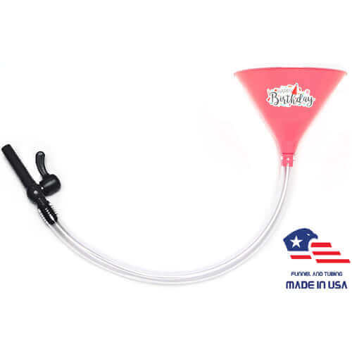 Happy Birthday - Pink Funnel with Valve