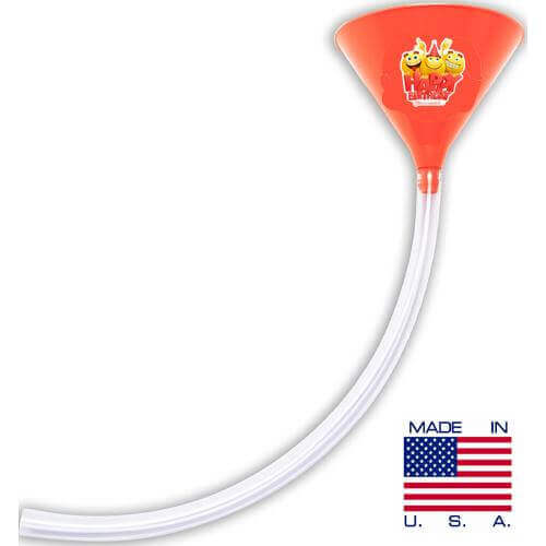 Happy Birthday Emoji Orange Beer Bong