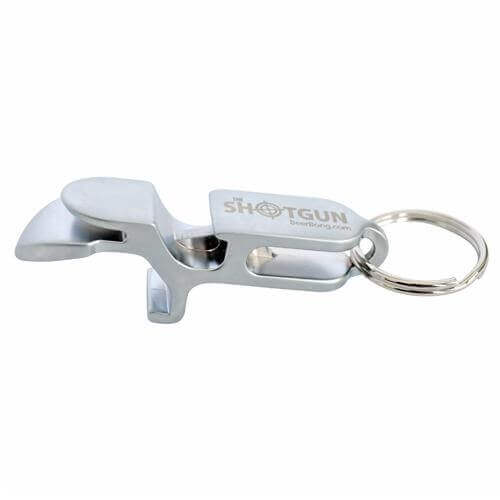 Metal Shotgun Key Chain - Chrome