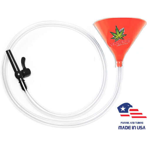 Cowabonga! Beer Bong Orange 6' Valve