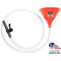 Pirate Orange Beer Bong 6' Valve