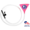Peace Pink Beer Bong 6' Valve