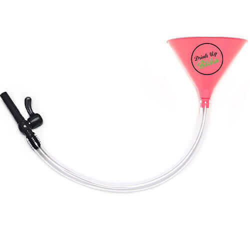 Drink Up Bitches Beer Bong Pink With Valve