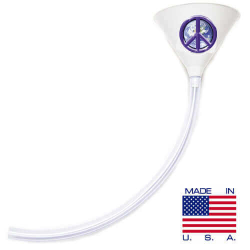 Peace White Beer Bong 2'