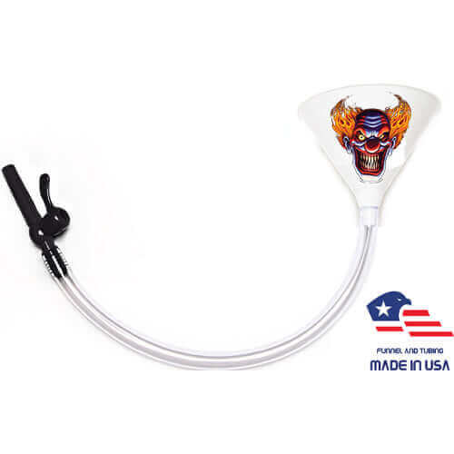 Clown Beer Bong 2' White Valve