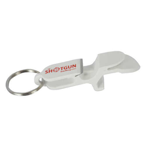 White Shotgun Keychain