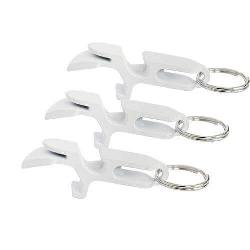 Metal Shotgun Key Chains 3 - White