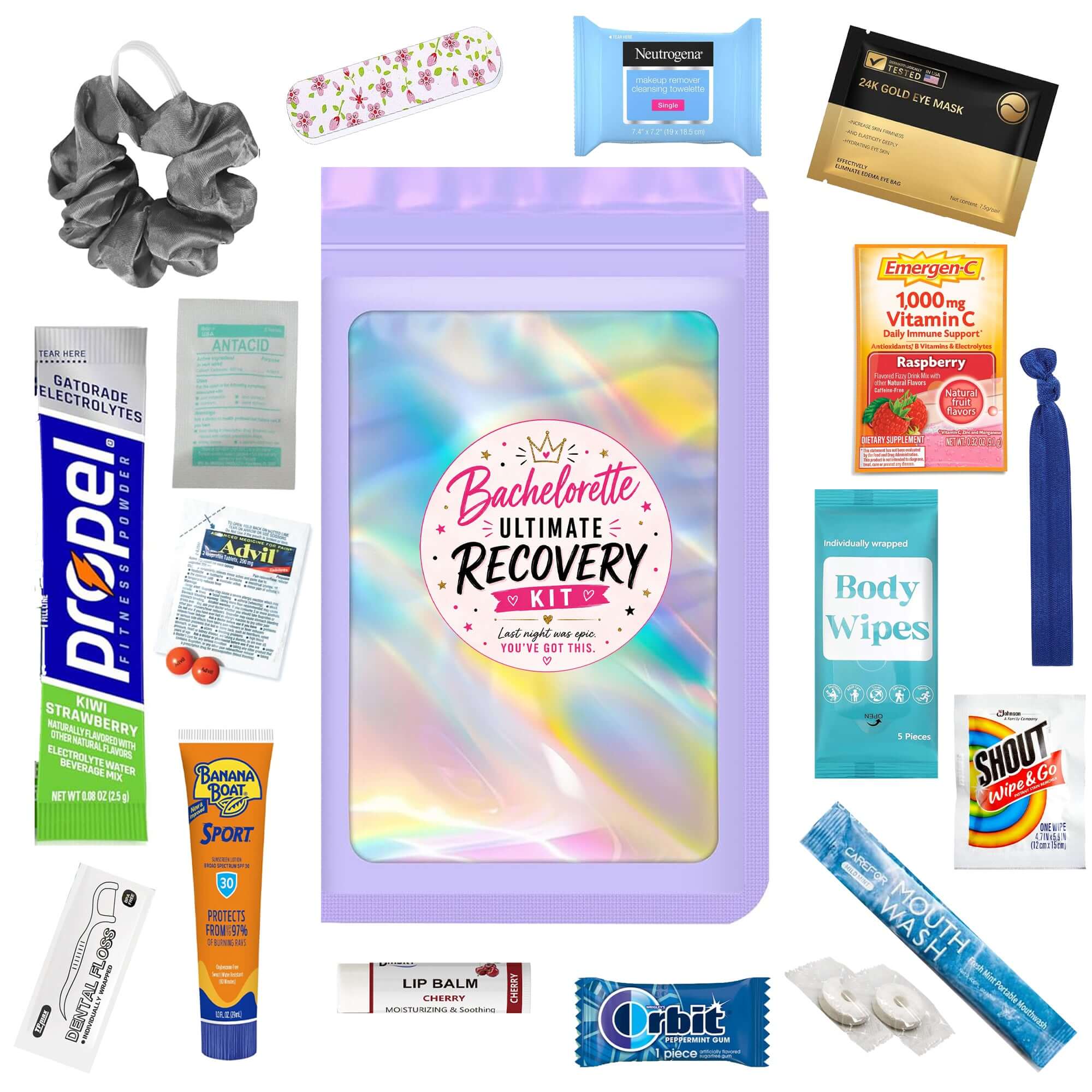 Bachelorette Ultimate Recovery Kit – 18 pcs Hangover Kit