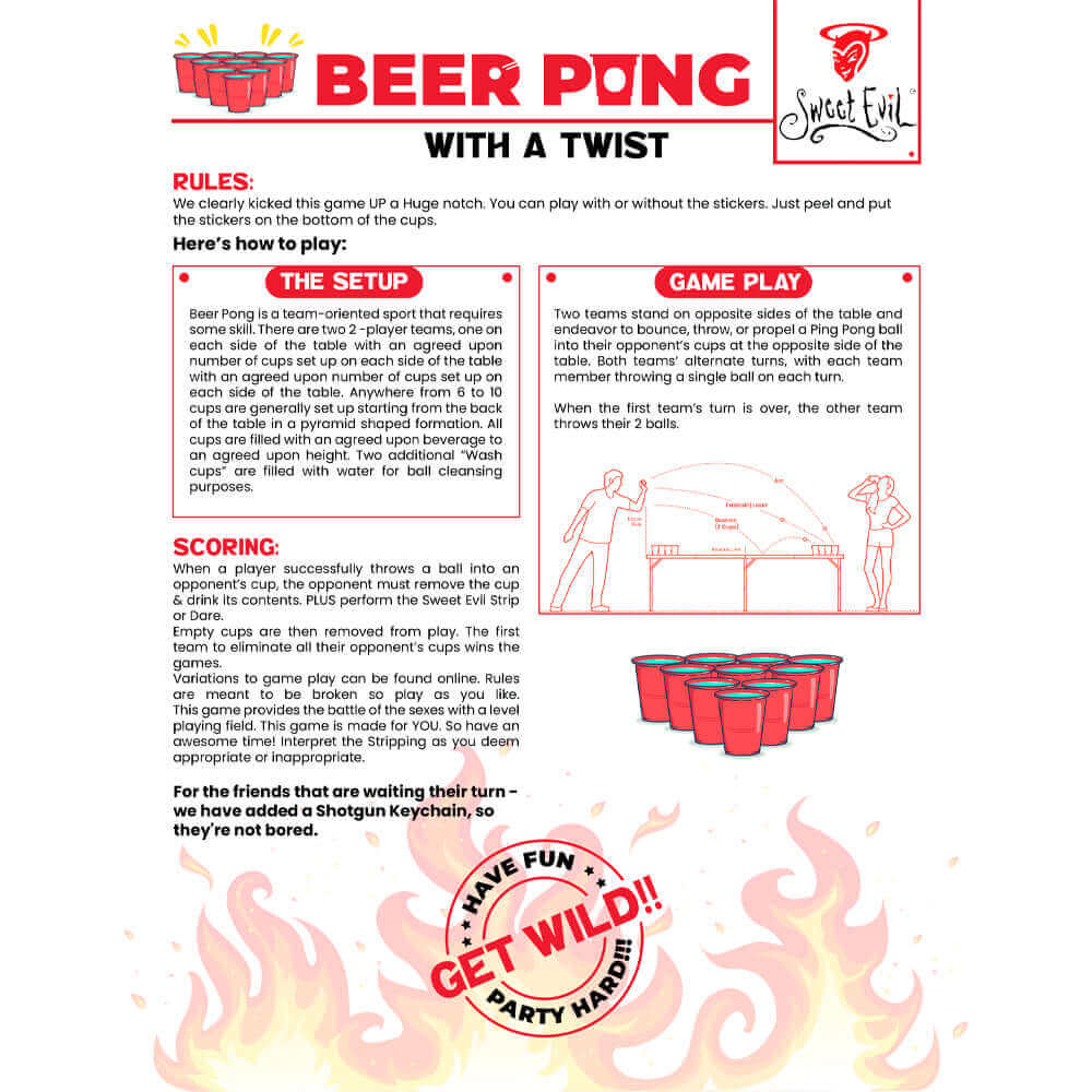 Beer Pong Instruction 
