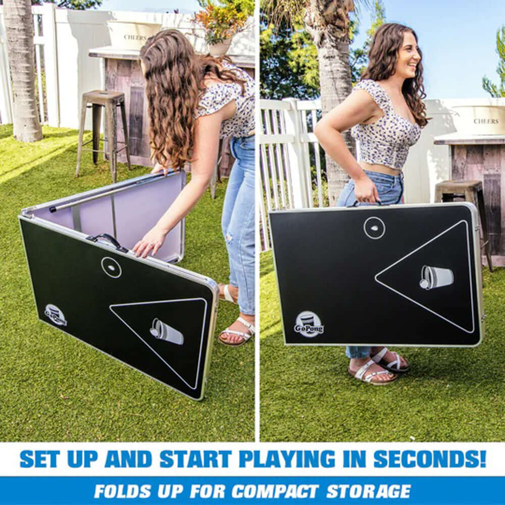 6ft Portable Beer Pong Table - Flip Cup - 3