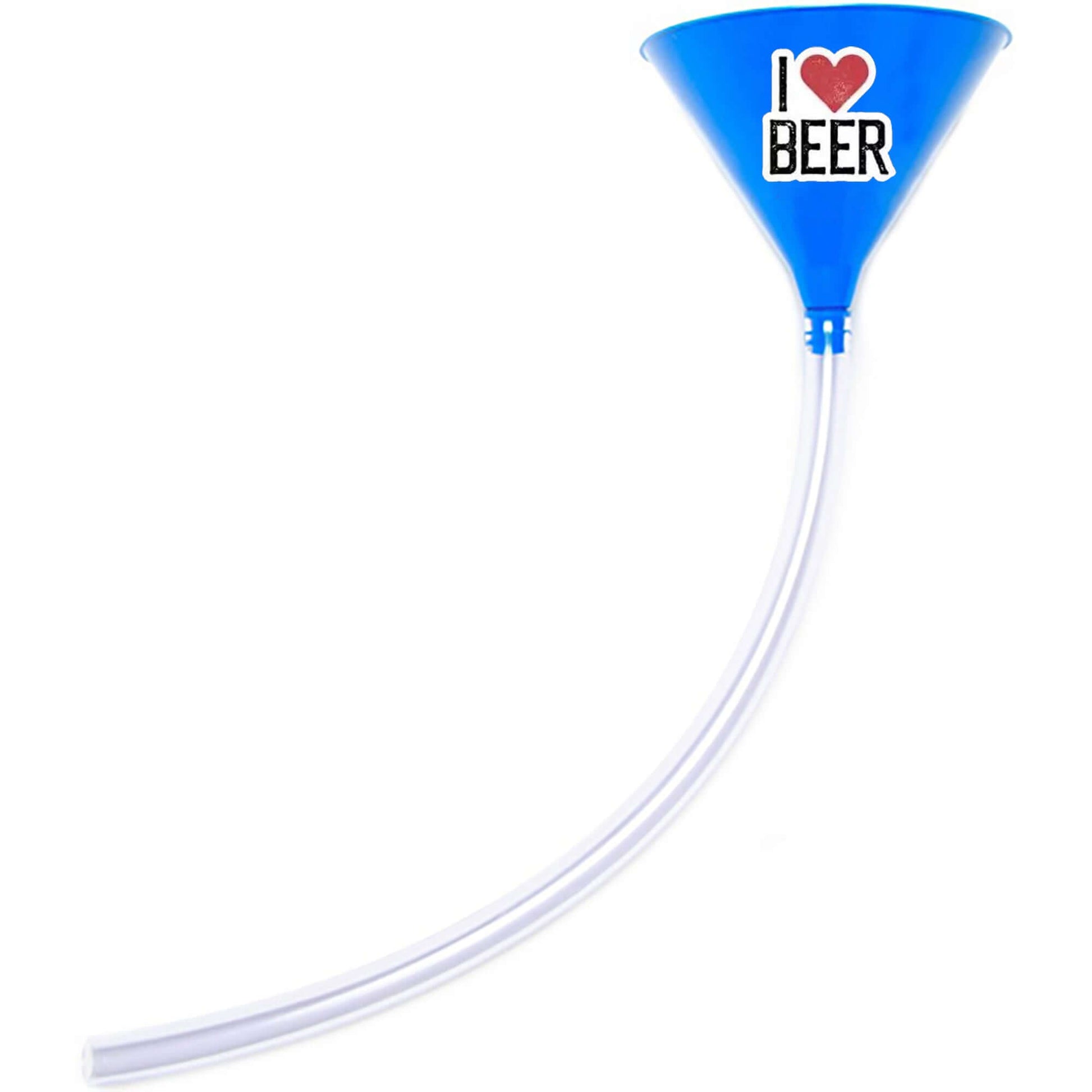 I Love Beer - Beer Bong Funnel Blue