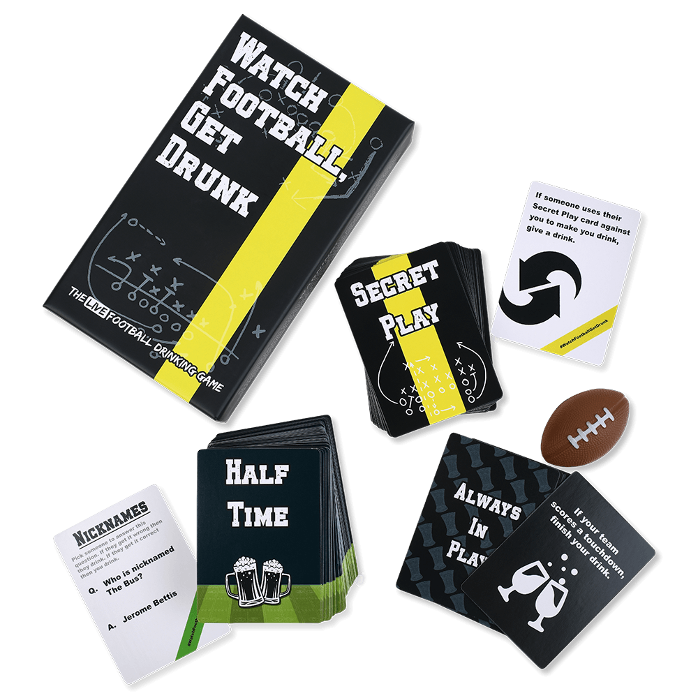 Watch Football Get Drunk Drinking Game Full Pack