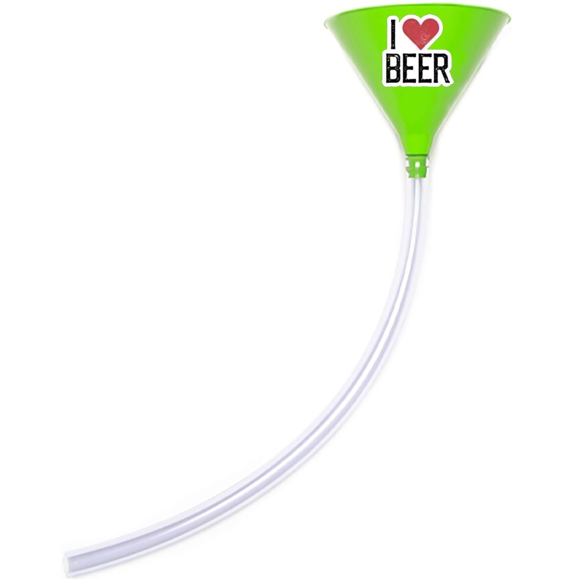 I Love Beer - Beer Bong Funnel Green
